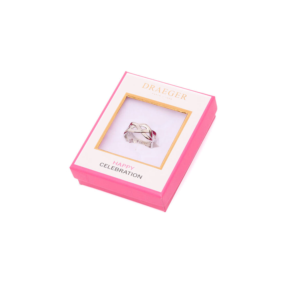 Anillo Plateado Entrelazado 3