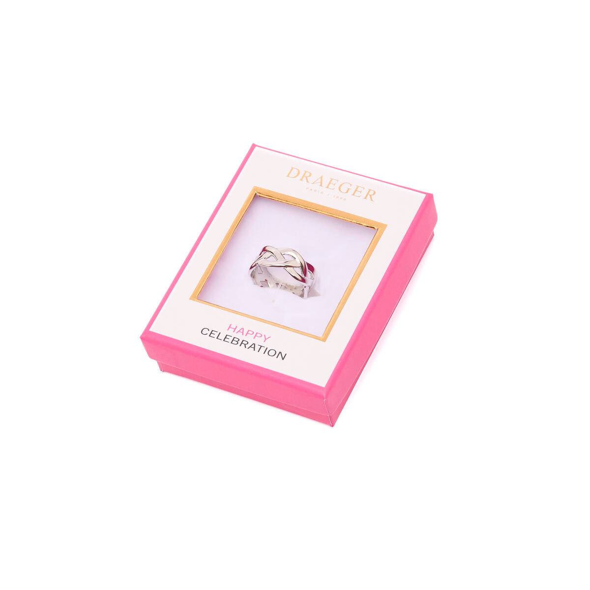 Anillo Plateado Entrelazado 3