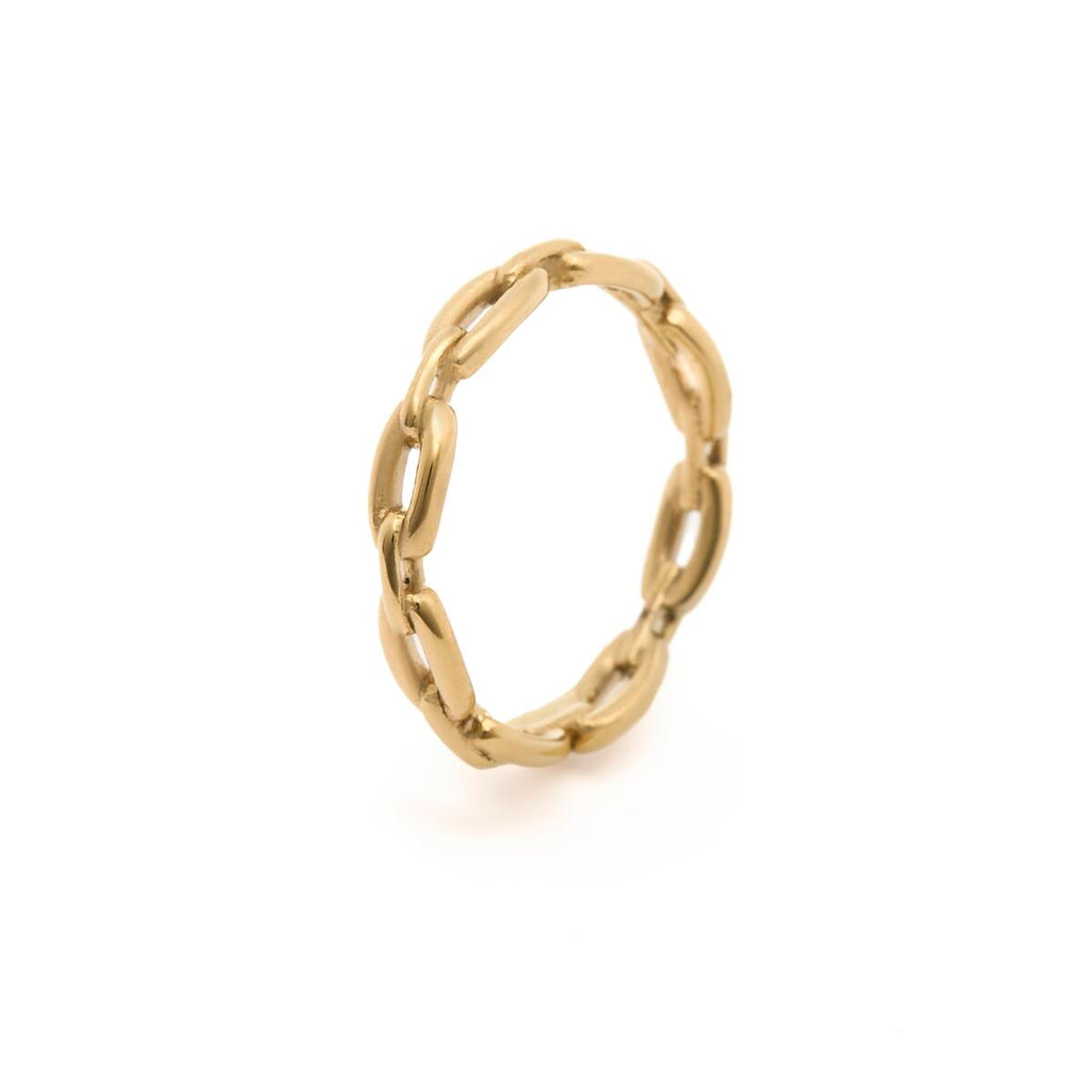 Anillo Dorado de Malla 2