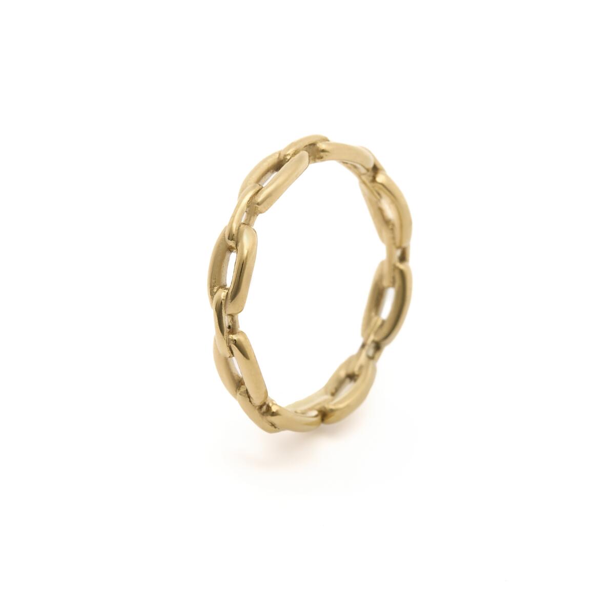 Anillo Dorado de Malla 2