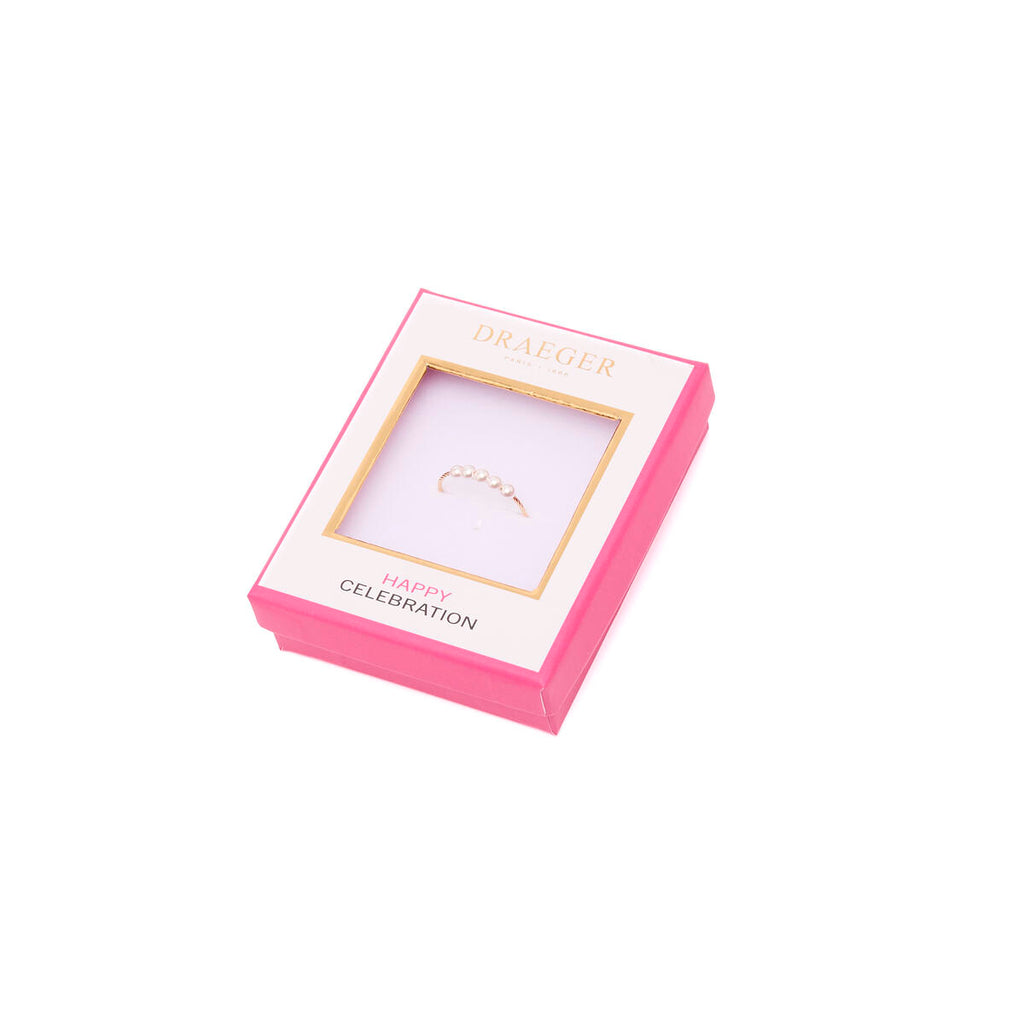 Anillo Dorado con Perlas 3