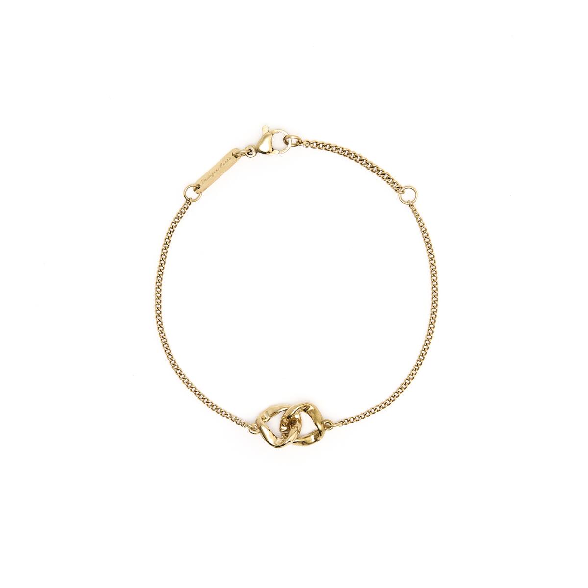 Pulsera Dorada de Anillos Entrelazados 1