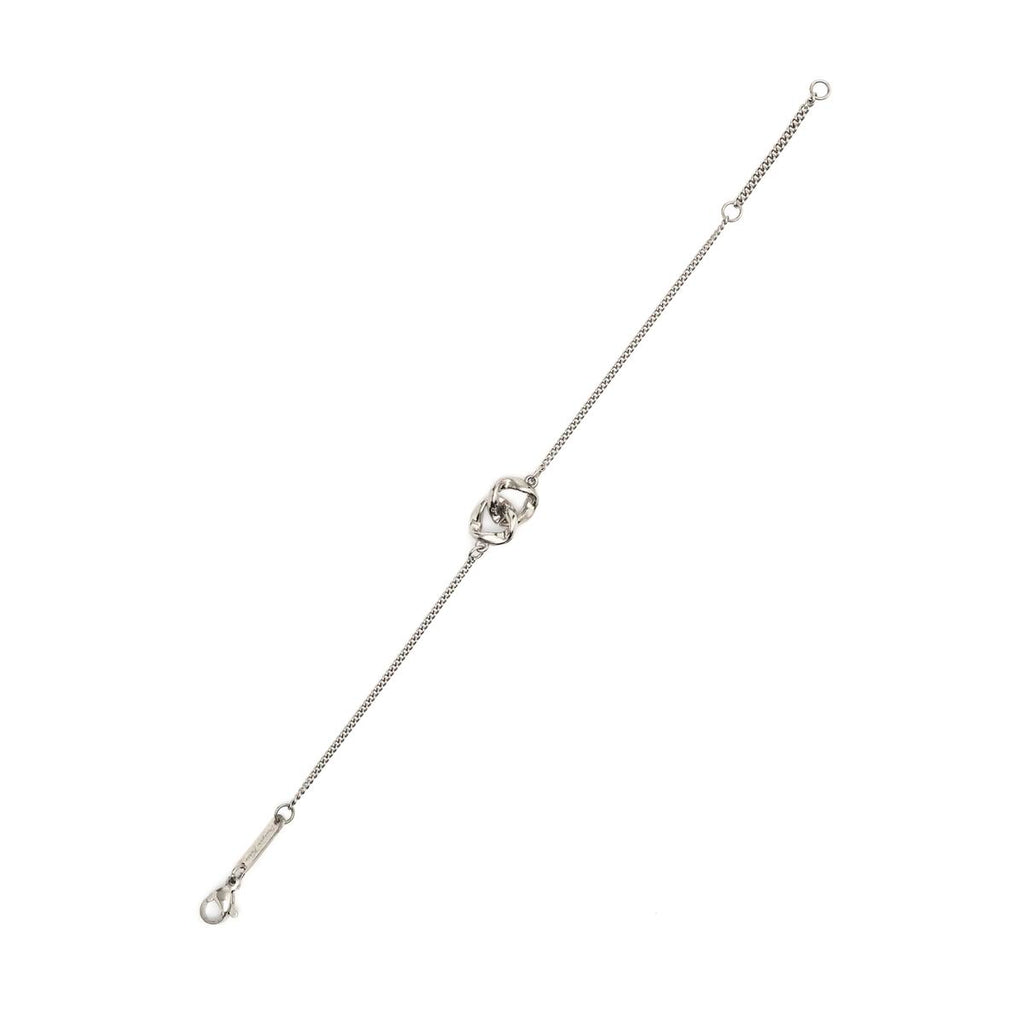 Pulsera Plateada con Anillos Entrelazados 2