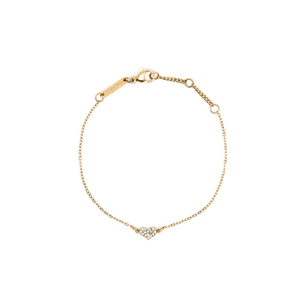 Pulsera Dorada Corazón 1