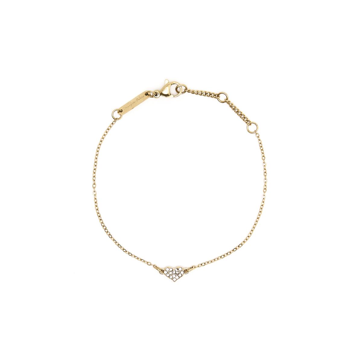 Pulsera Dorada Corazón 1