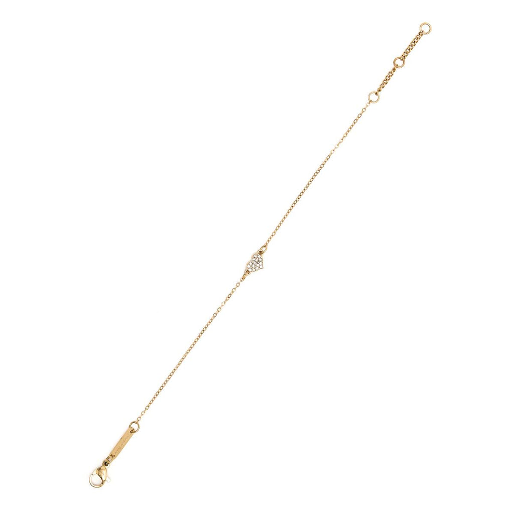 Pulsera Dorada Corazón 2