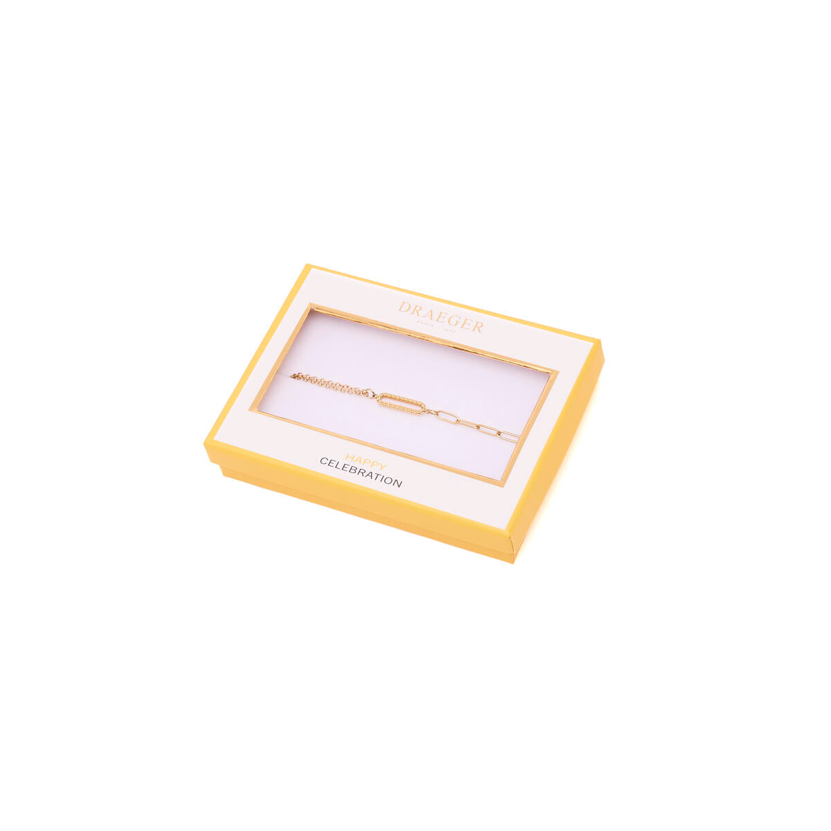 Pulsera Dorada con Eslabones Rectangulares 3