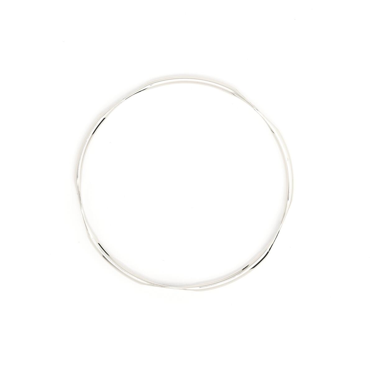 Pulsera Fina Plateada tipo Jonc 3