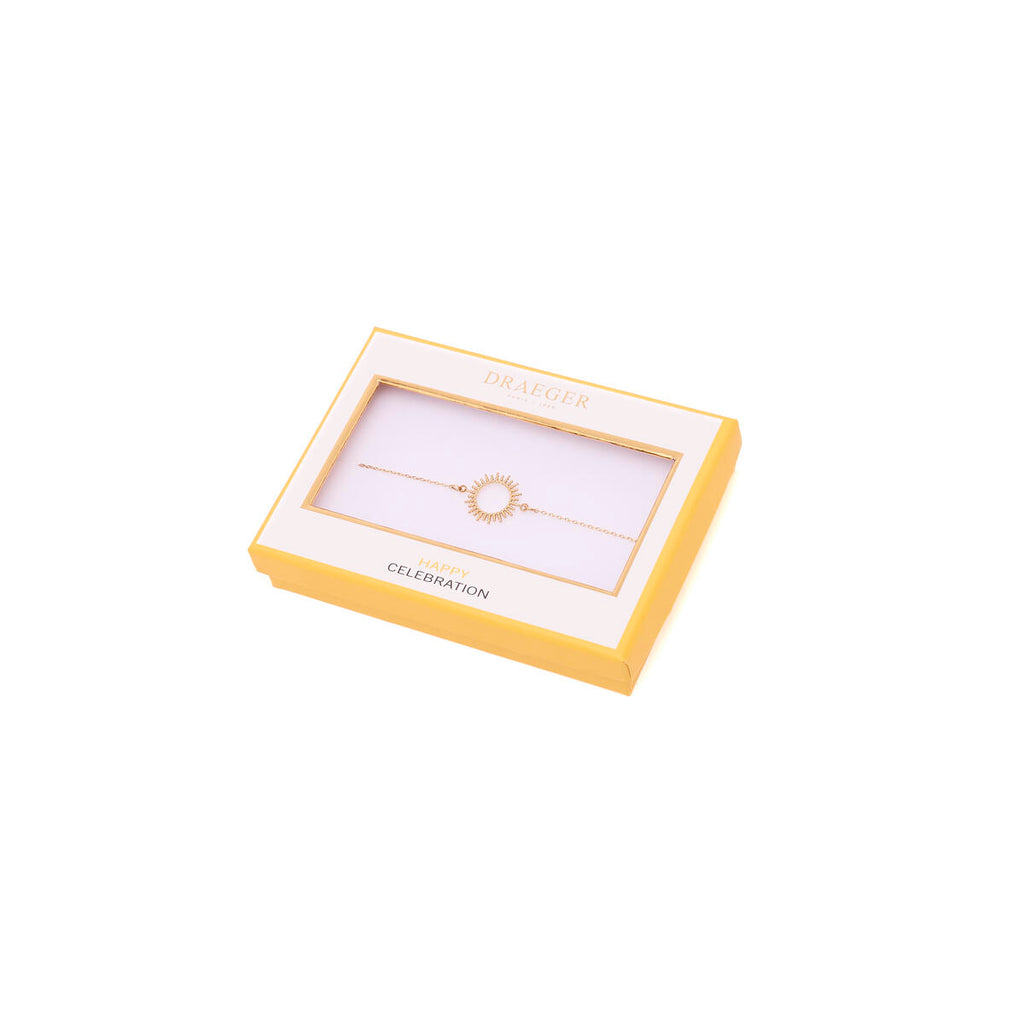Pulsera Fina Dorada con Sol 3