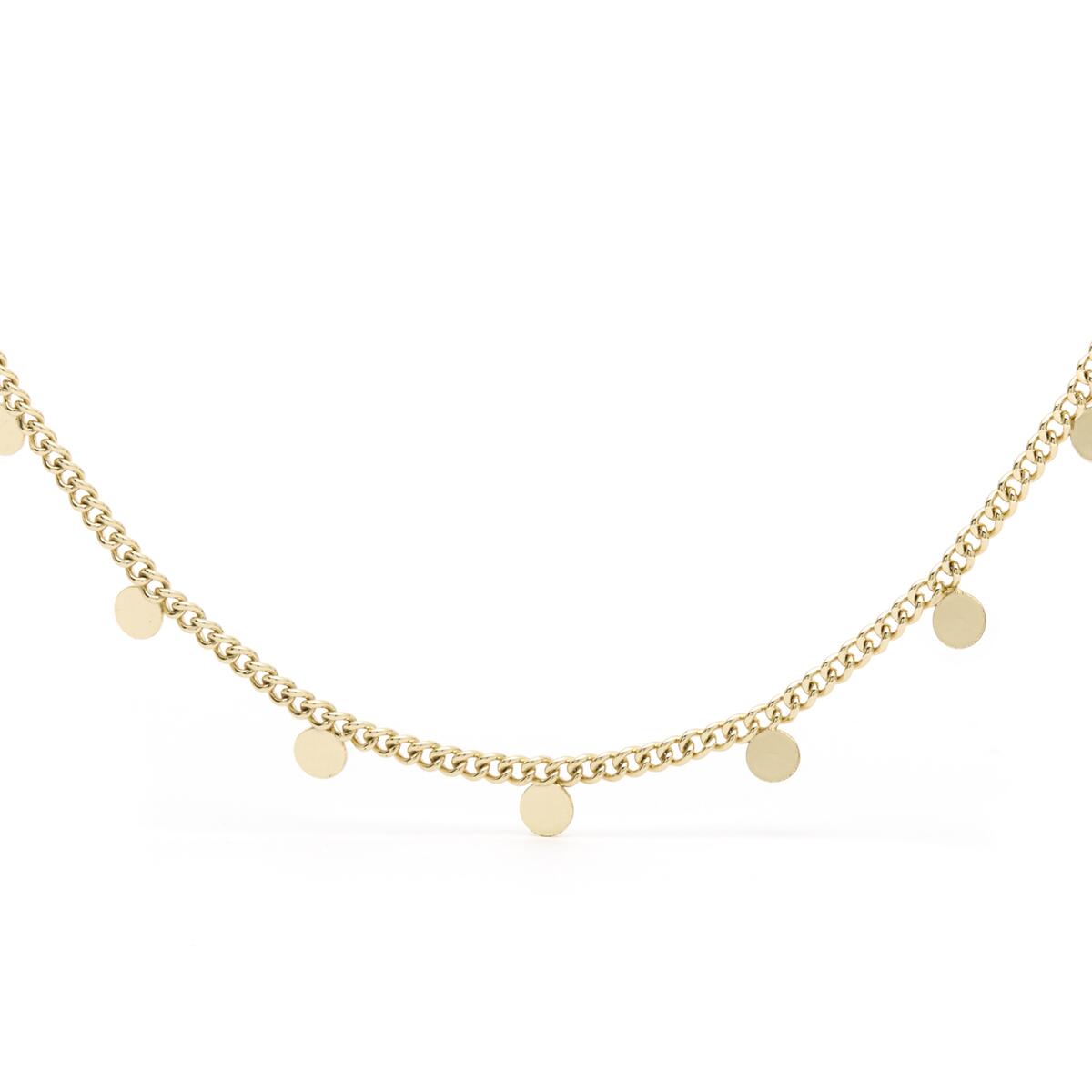 Collar Corto Dorado con Círculos 1