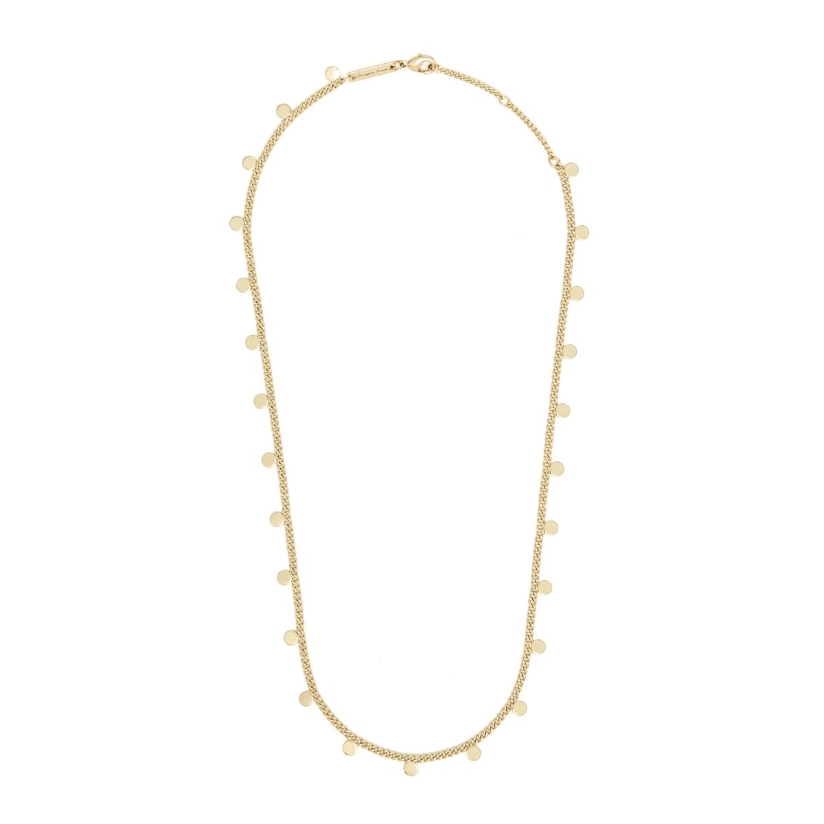 Collar Corto Dorado con Círculos 2