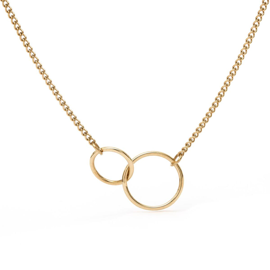 Collar Dorado de Doble Anillo 1