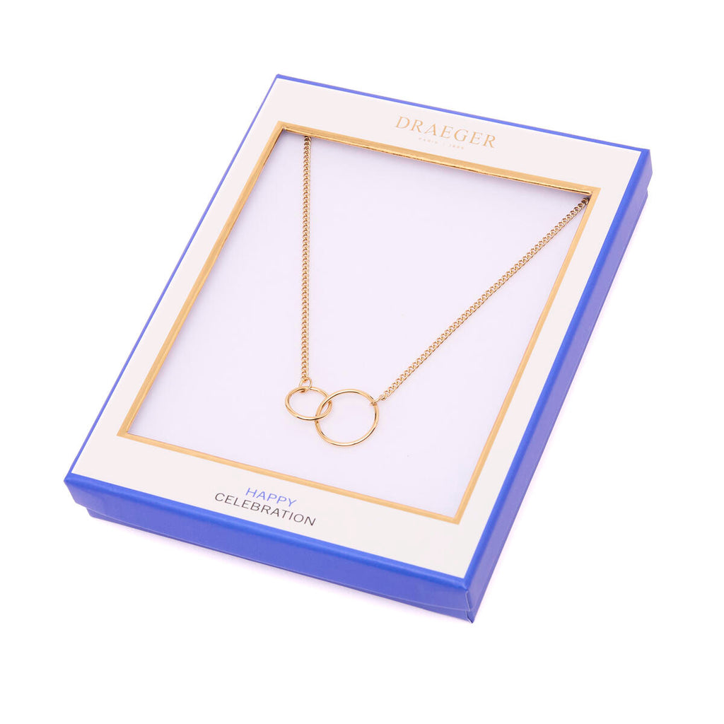 Collar Dorado de Doble Anillo 3
