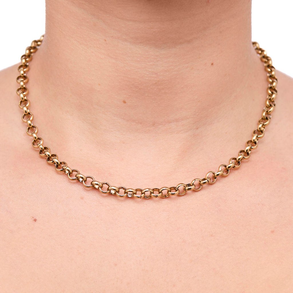 Collar Dorado de Eslabones Gruesos 4