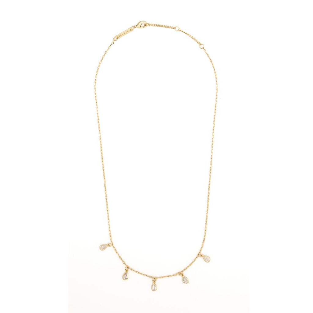 Collar Dorado con Línea de Piedras 2