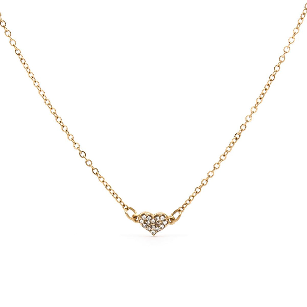 Collar Dorado con Colgante Corazón 1