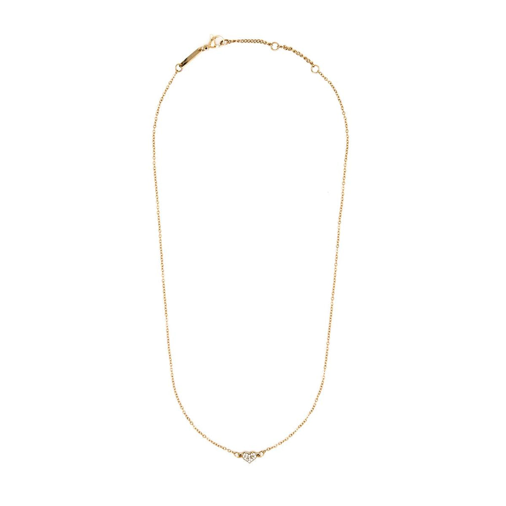 Collar Dorado con Colgante Corazón 2