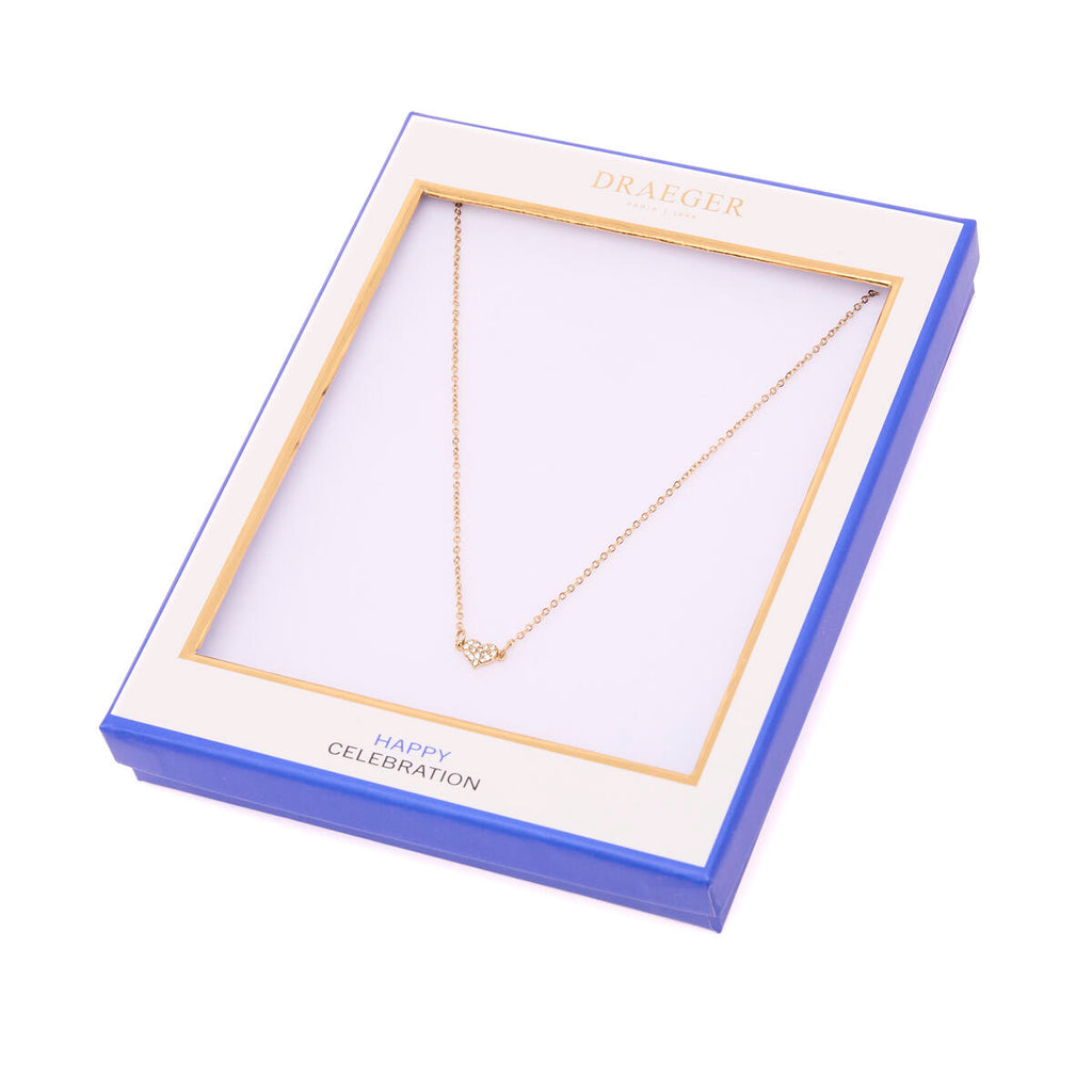 Collar Dorado con Colgante Corazón 3