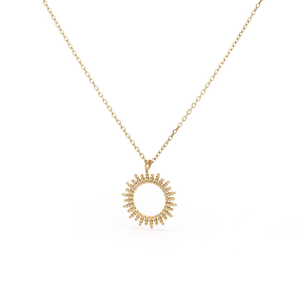 Collar Dorado Colgante Sol 1
