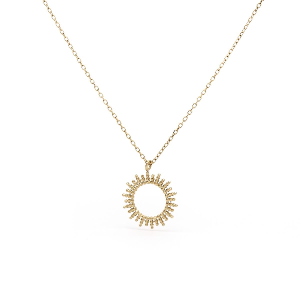 Collar Dorado Colgante Sol 1