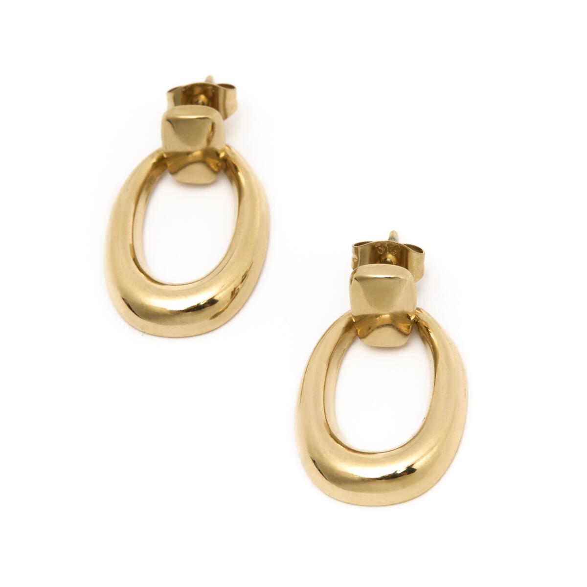 Pendientes de Aro Dorados Redondos 2