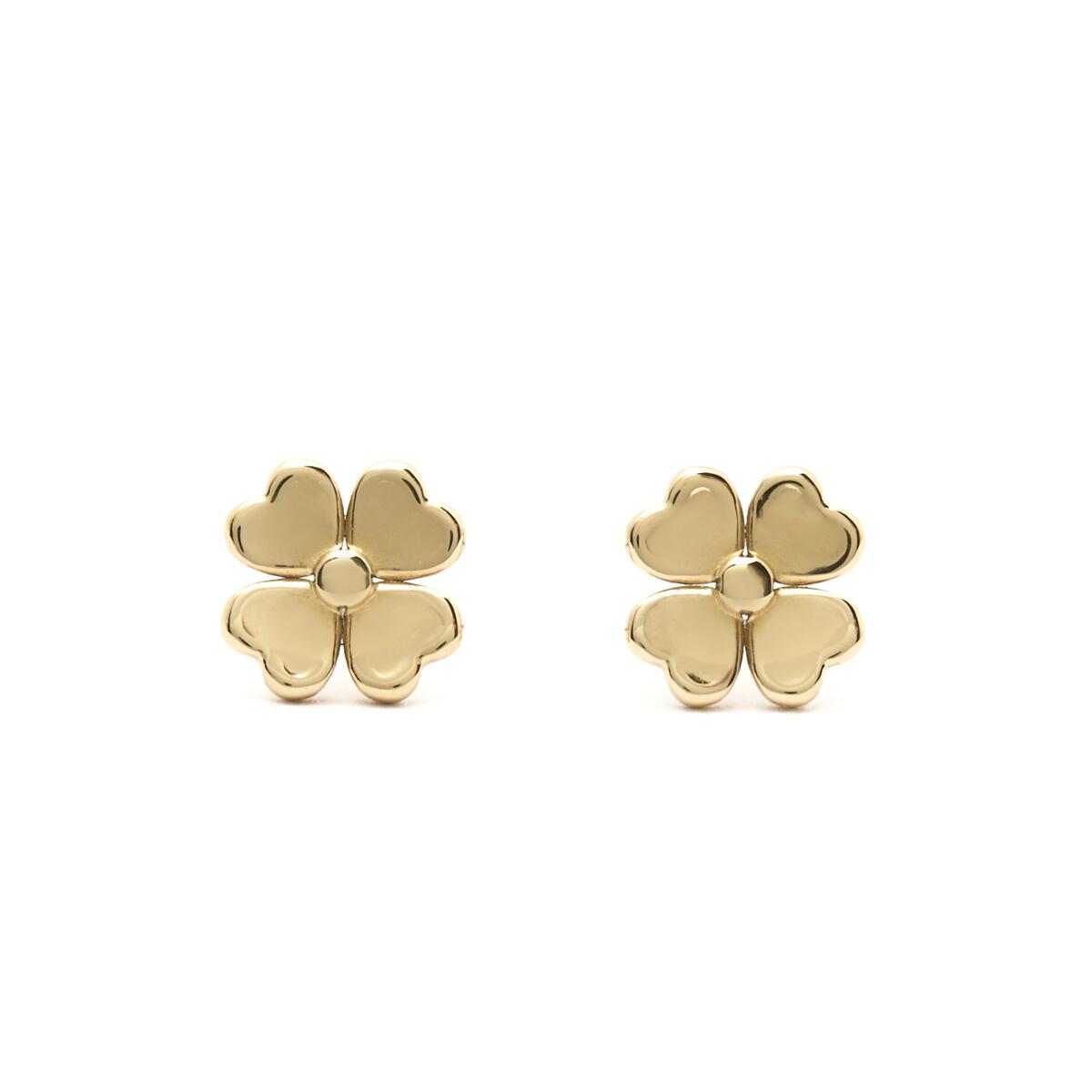 Pendientes Dorados Trebol 1