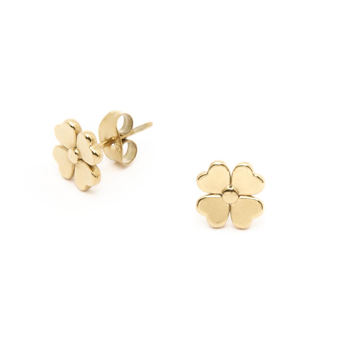Pendientes Dorados Trebol 2