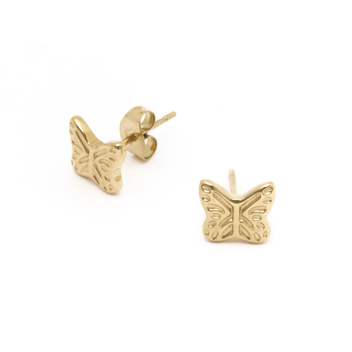 Pendientes Mariposa Dorados 2