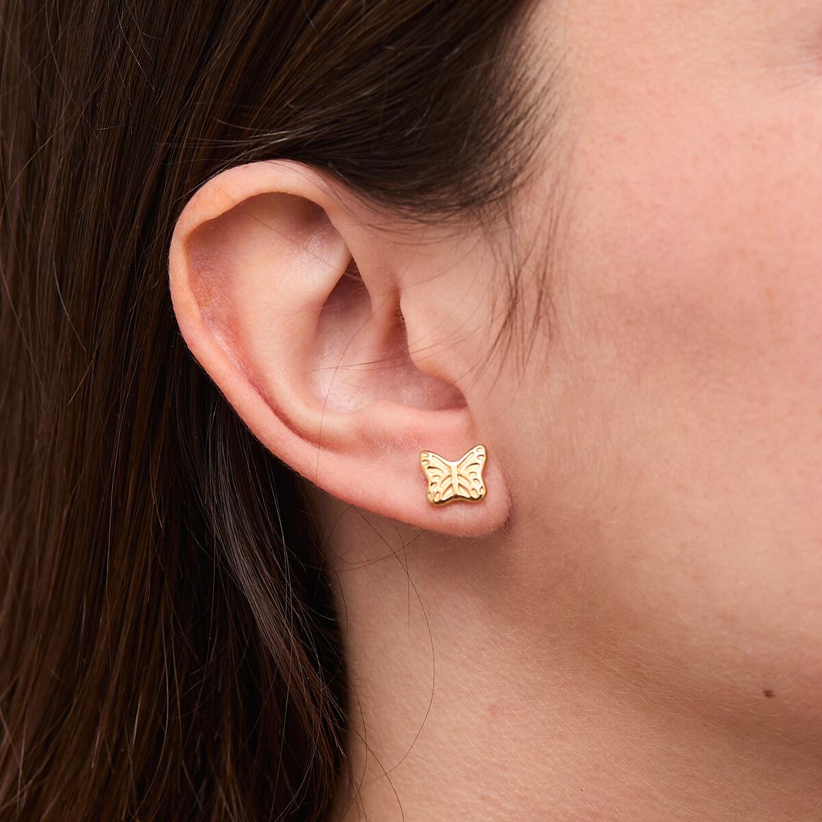 Pendientes Mariposa Dorados 4