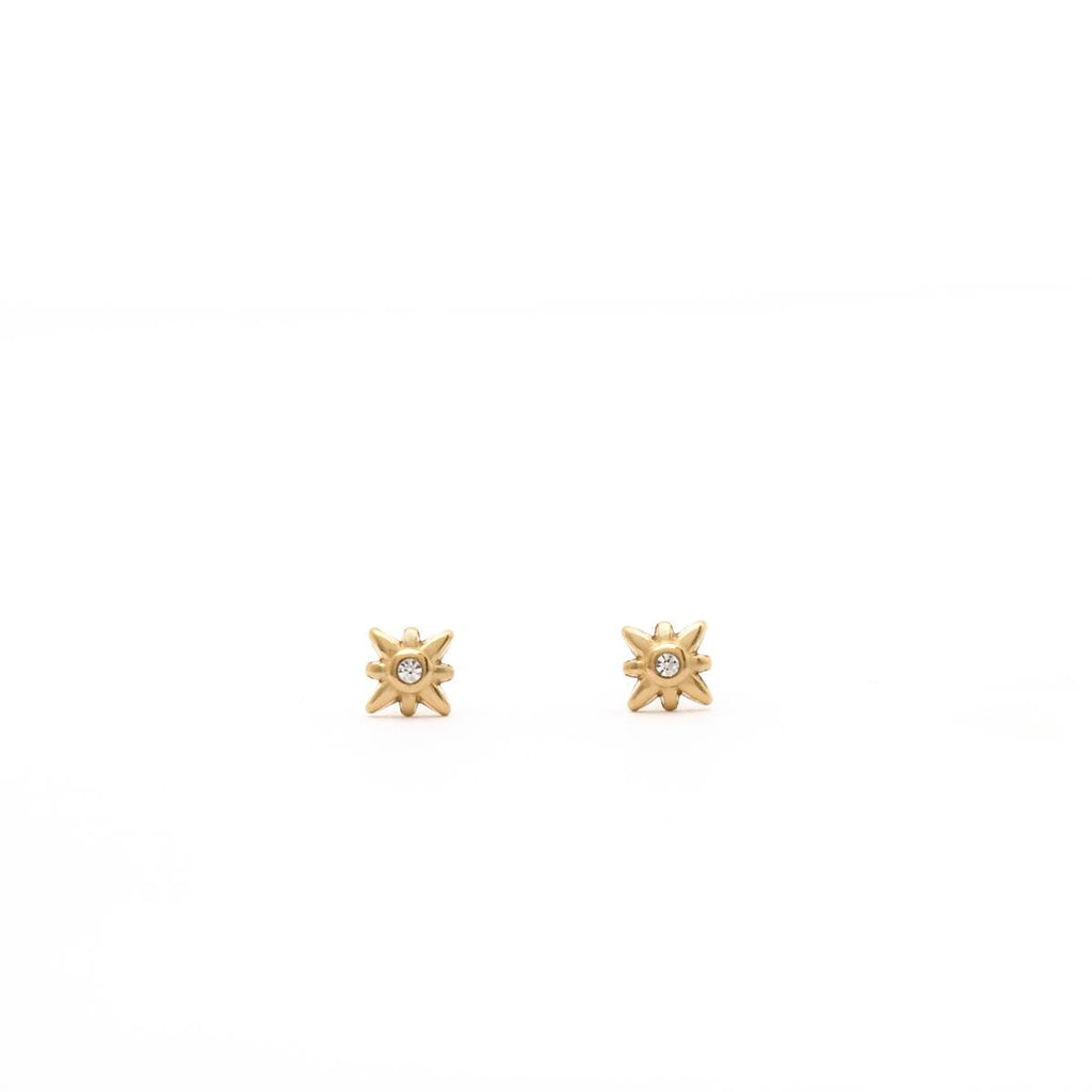 Pendientes Dorados Sol Brillante 1