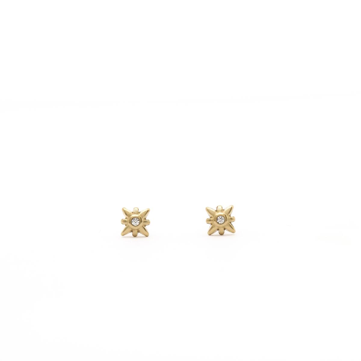 Pendientes Dorados Sol Brillante 1