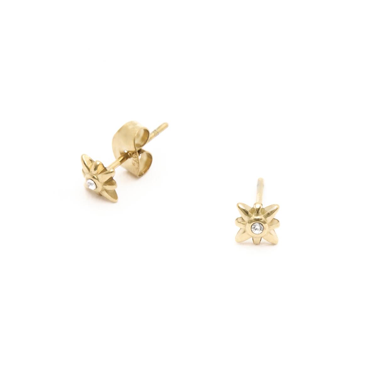 Pendientes Dorados Sol Brillante 2