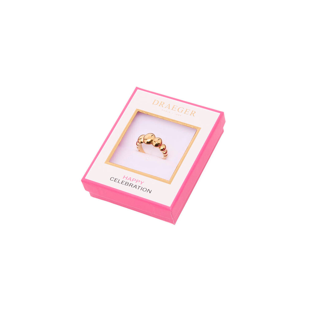 Anillo Dorado con Burbujas 3