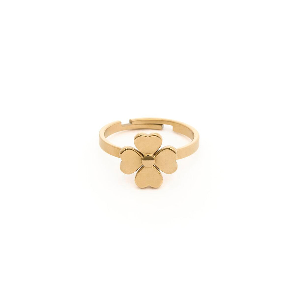 Anillo Dorado Trébol 1