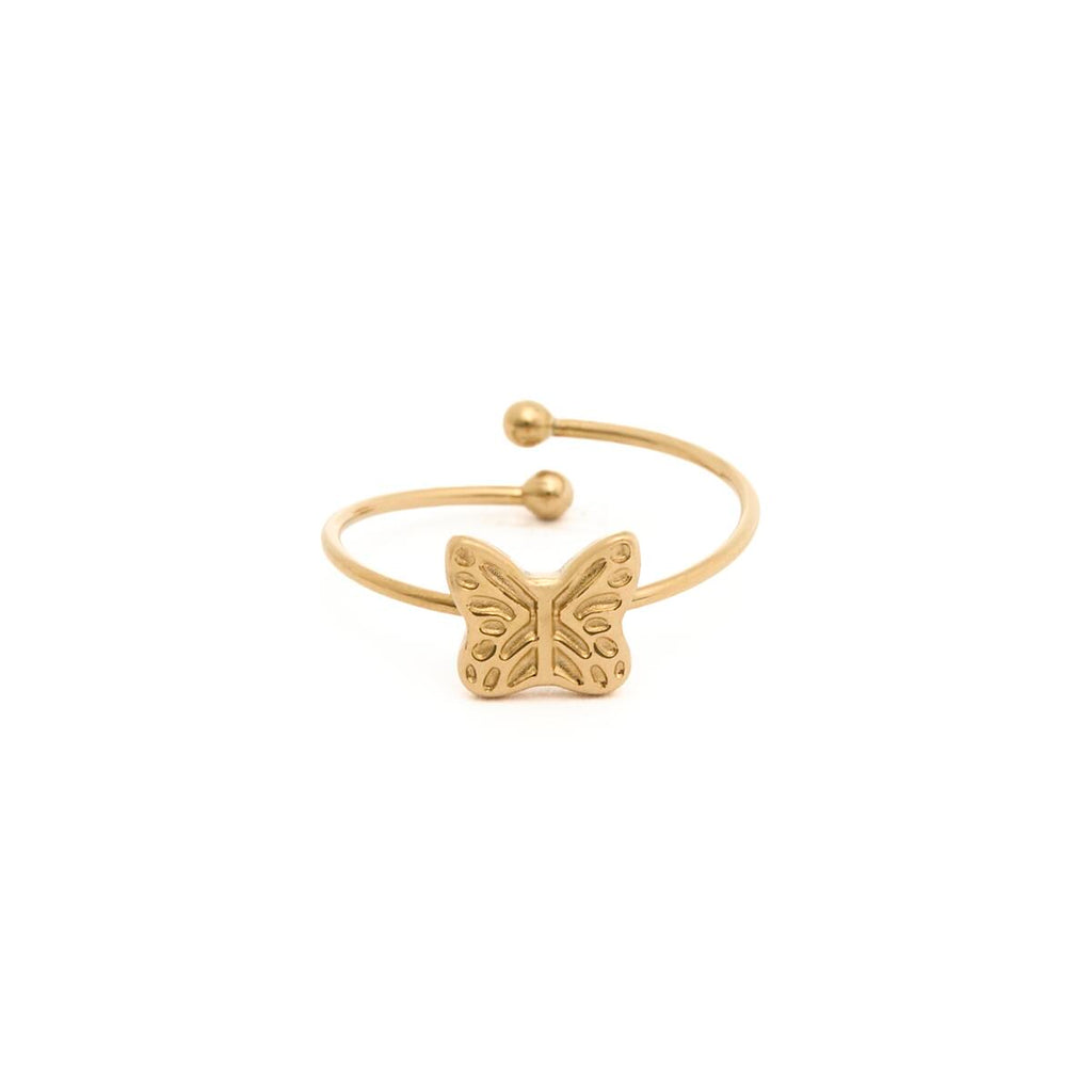 Anillo Dorado Mariposa 1