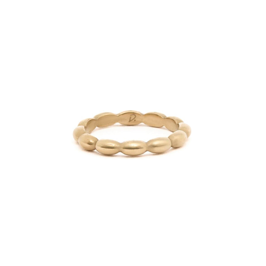 Anillo Dorado Fino Retorcido 1