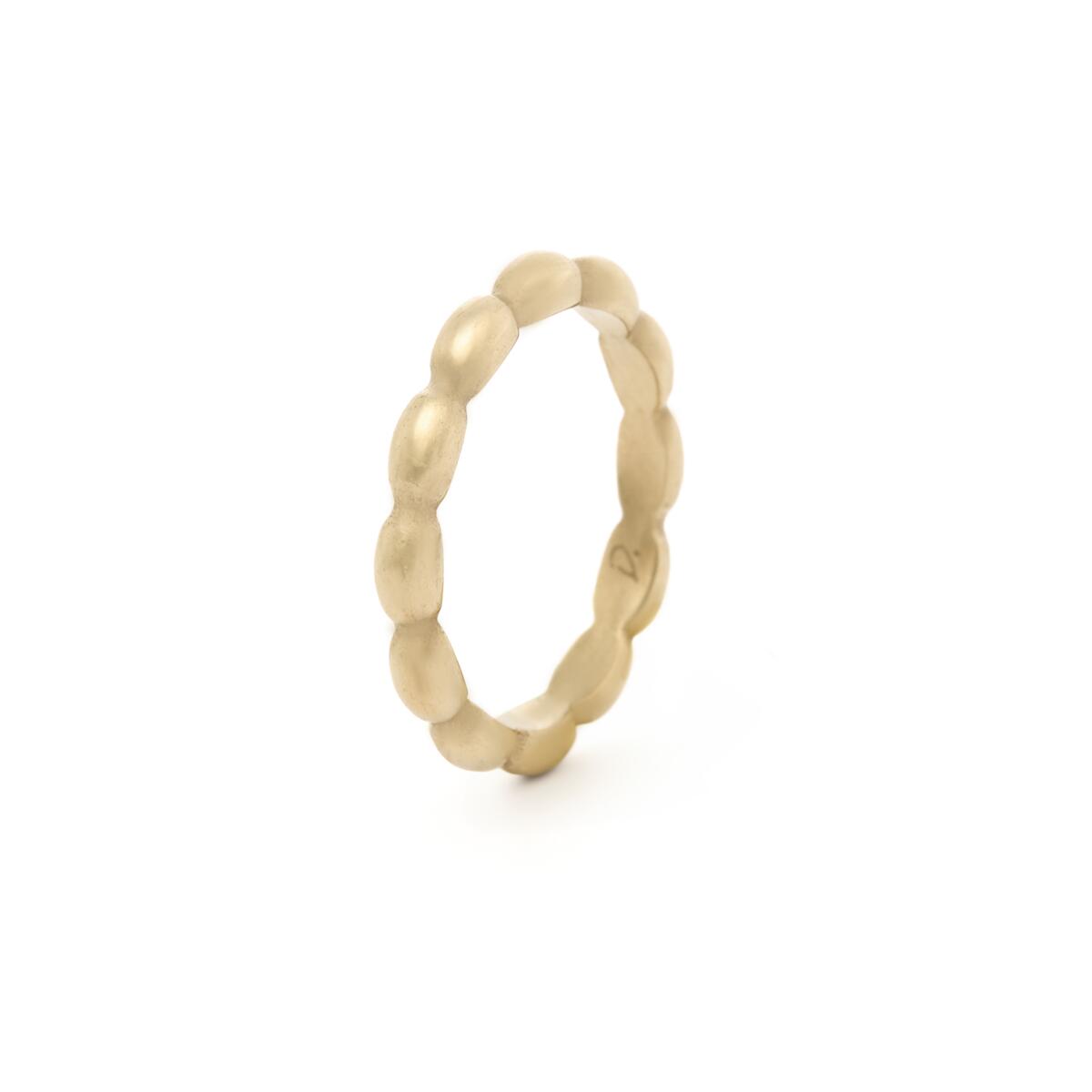 Anillo Dorado Fino Retorcido 2