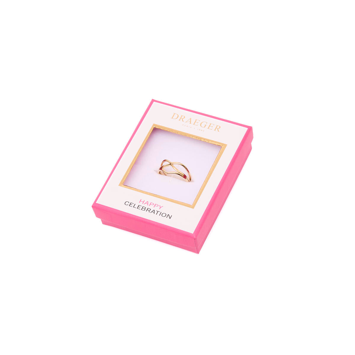 Anillo Dorado con Curvas 3