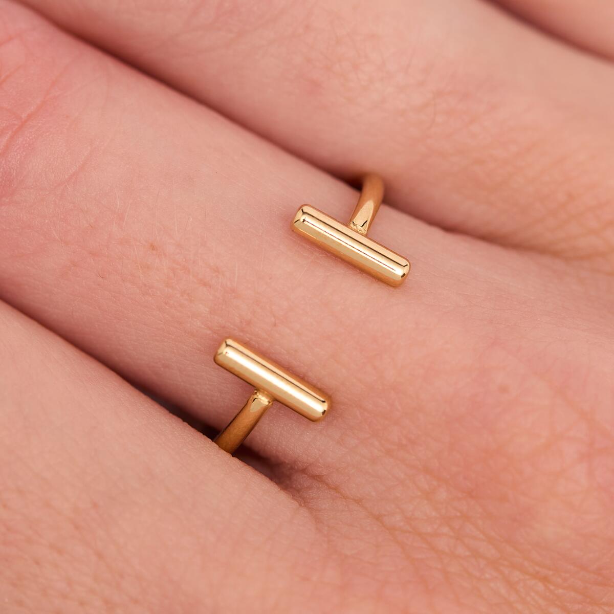 Anillo Dorado Abierto 4