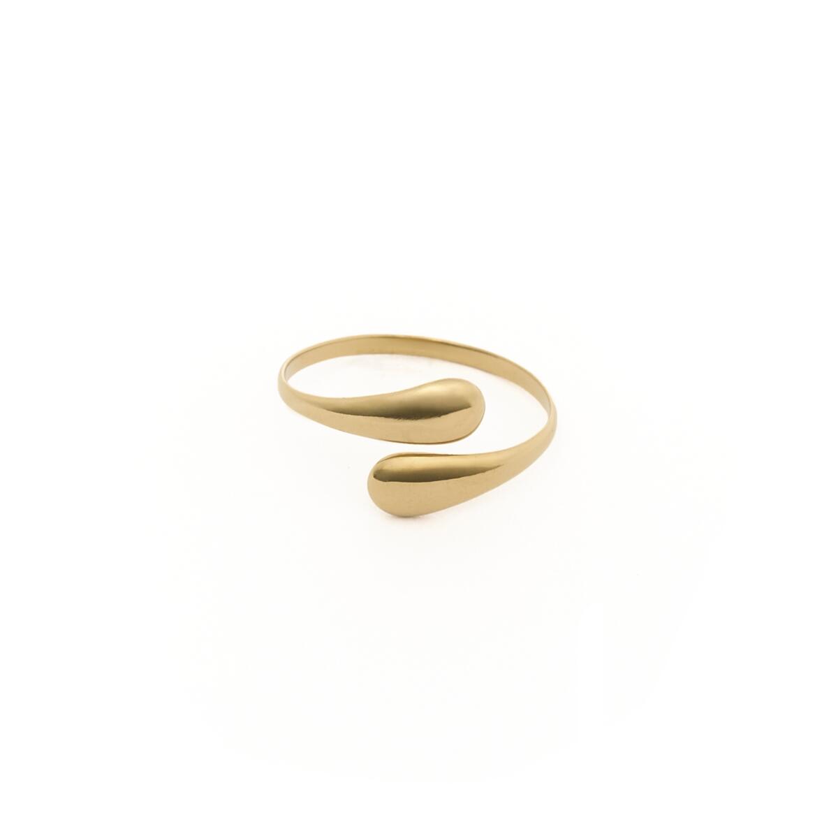 Anillo Dorado Tipo Cúpula Abierto 1