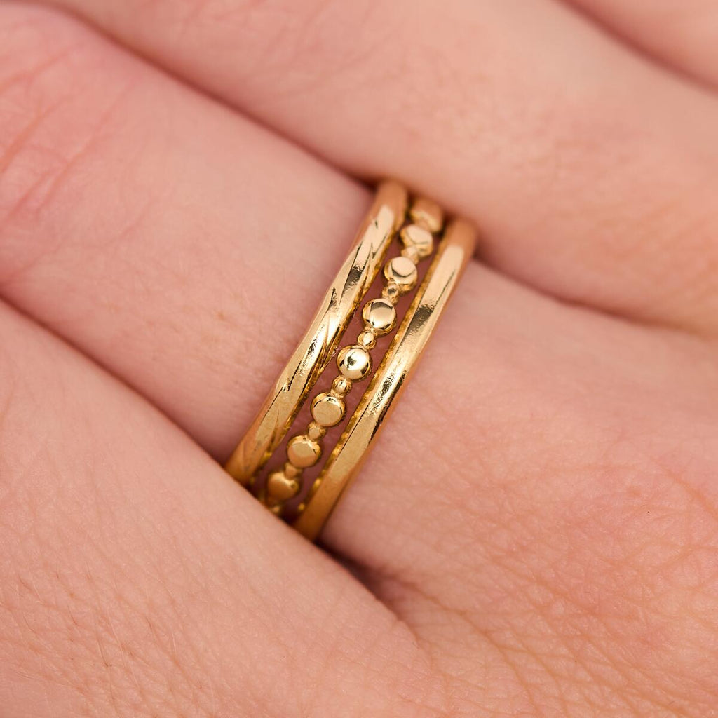 Anillo Dorado Bohemio 4