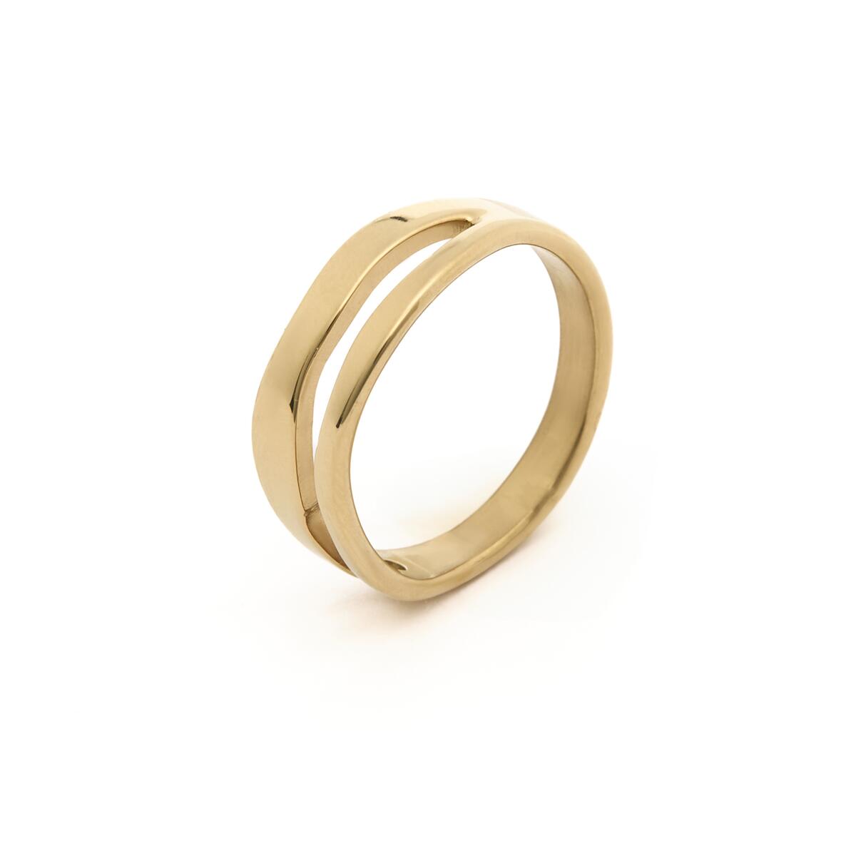 Anillo Dorado Ancho 2