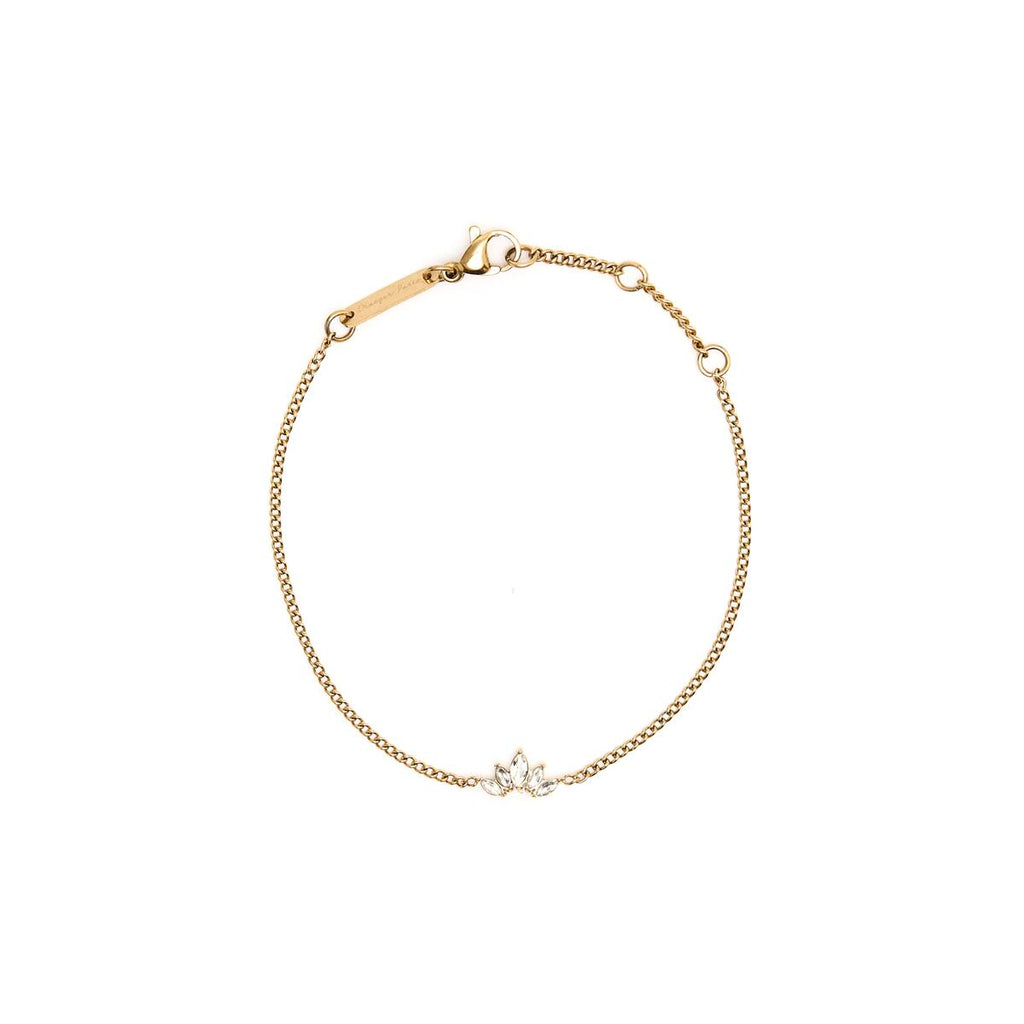 Pulsera de Oro Media Flor 1