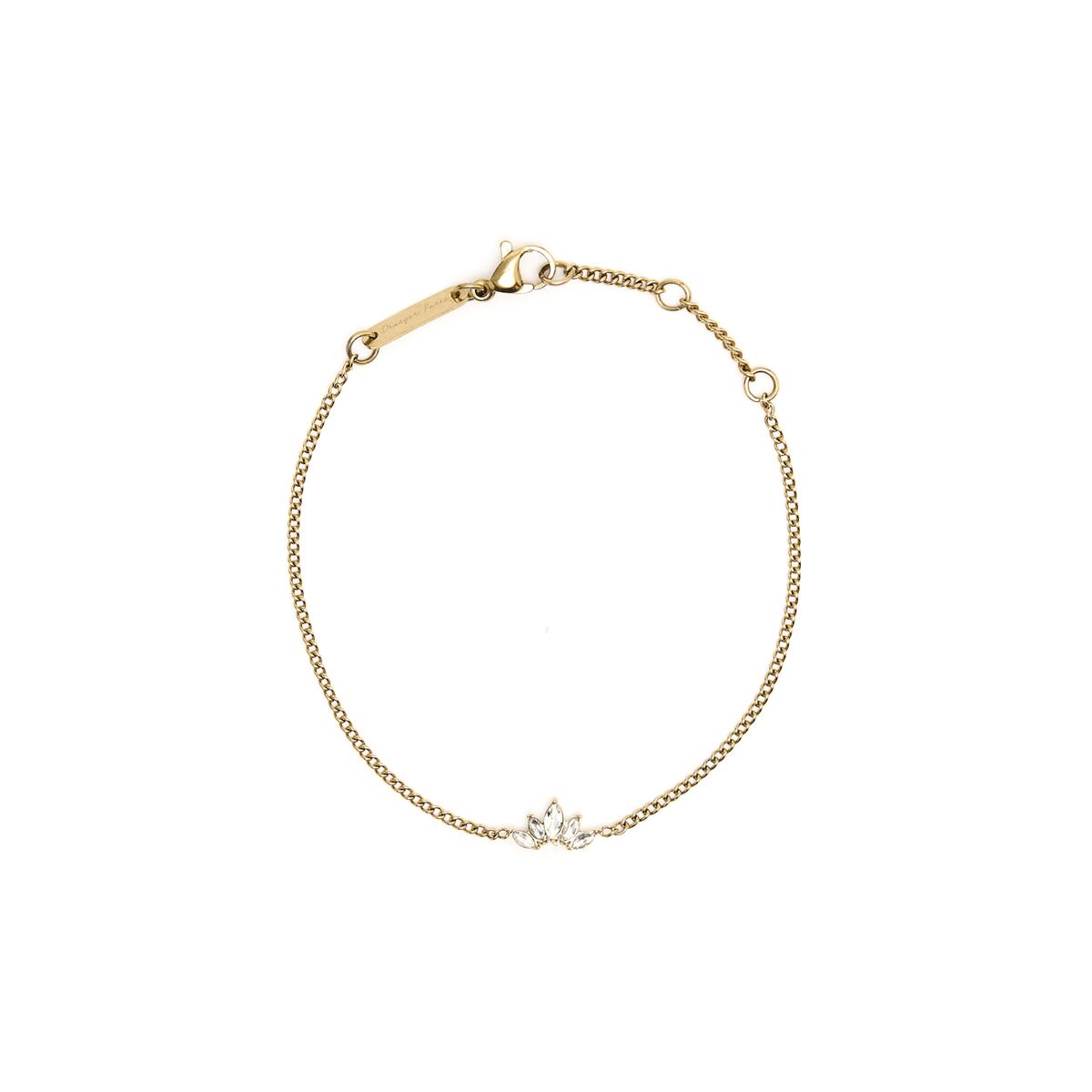 Pulsera de Oro Media Flor 1