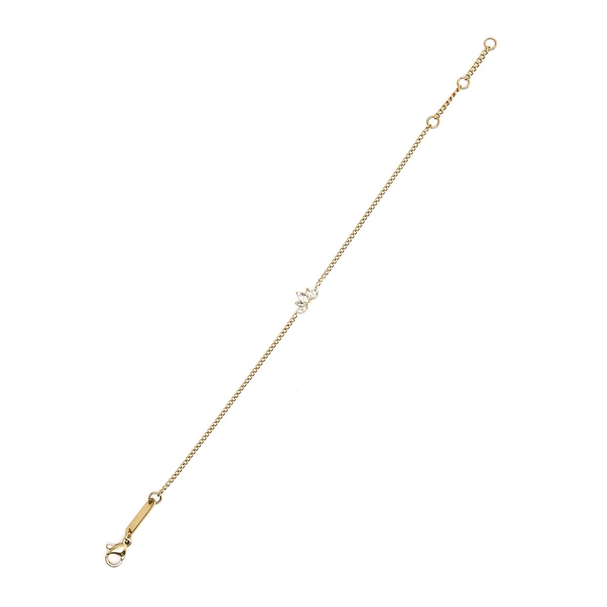 Pulsera de Oro Media Flor 2