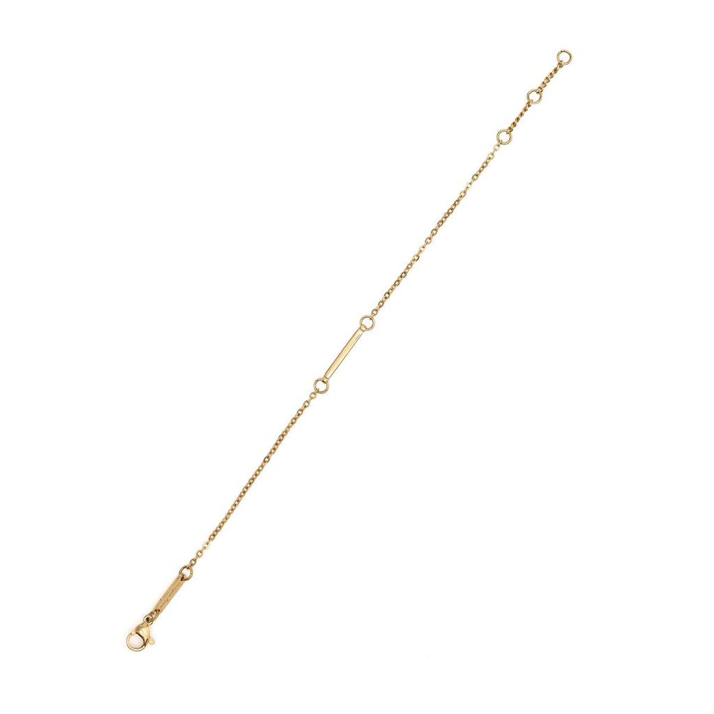 Pulsera de Oro Barra Fina Martillada 2