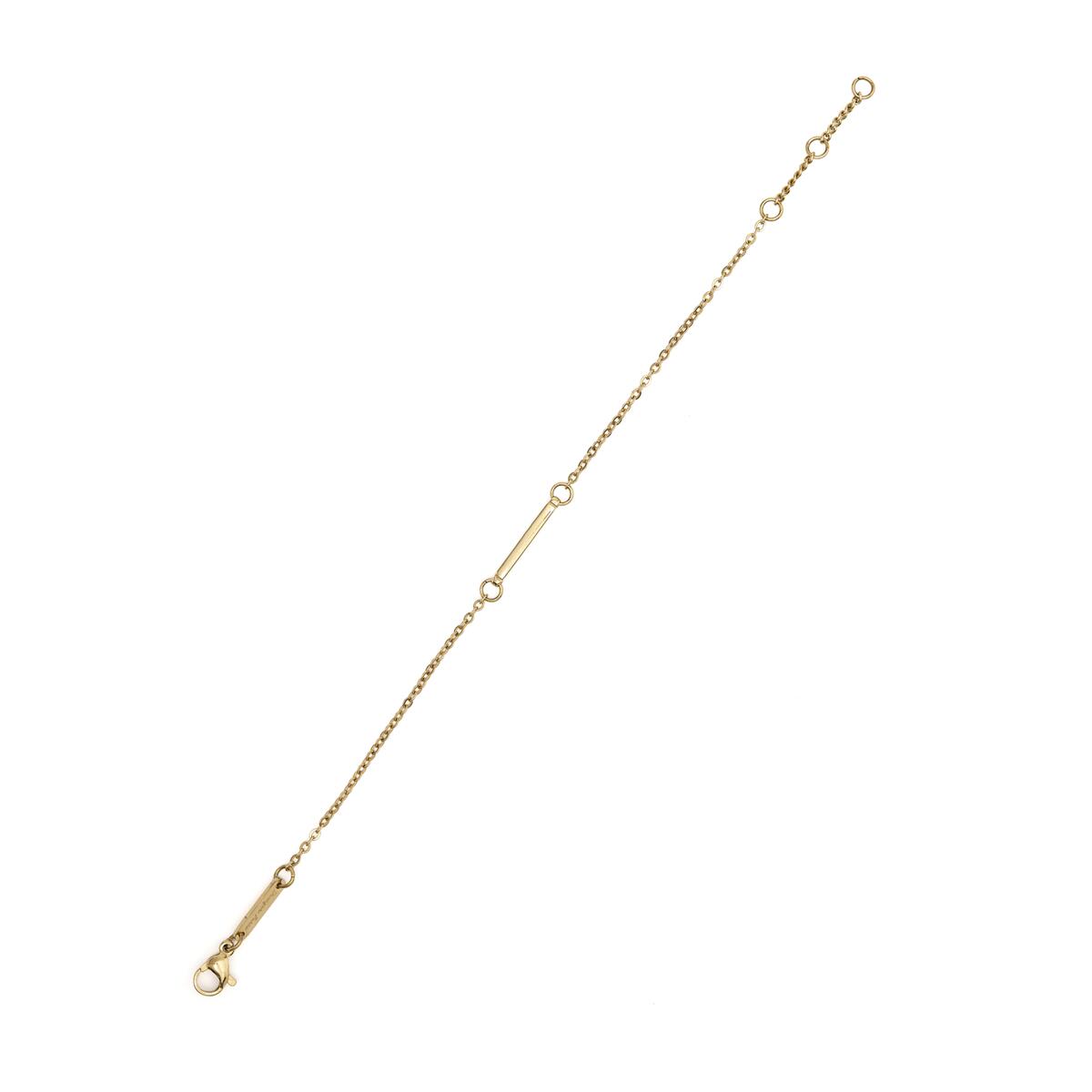 Pulsera de Oro Barra Fina Martillada 2