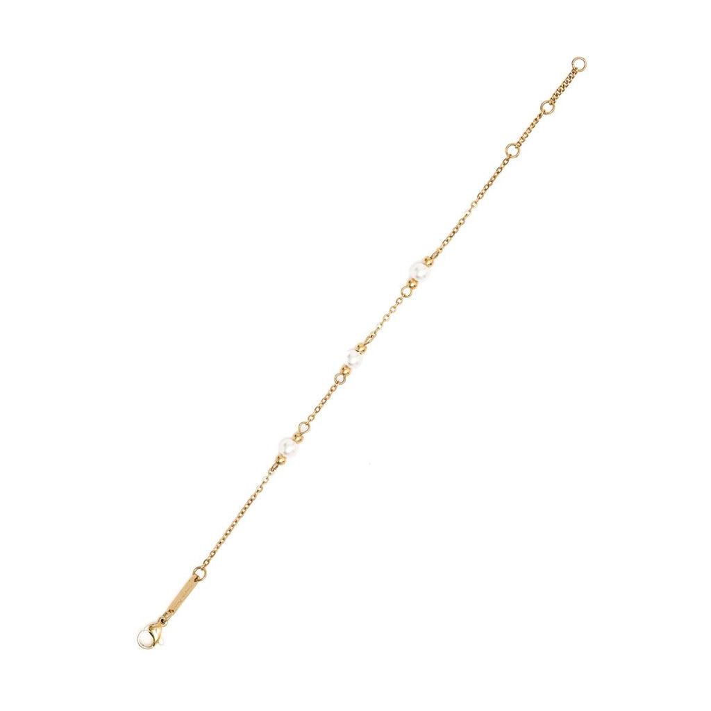 Pulsera de Oro Fino y Perlas 2