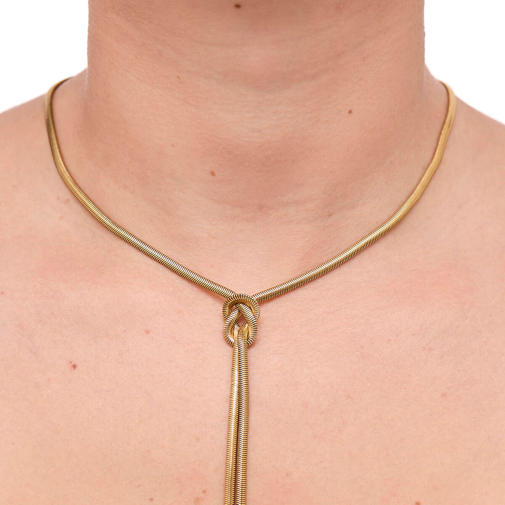 Collar Largo Dorado 4