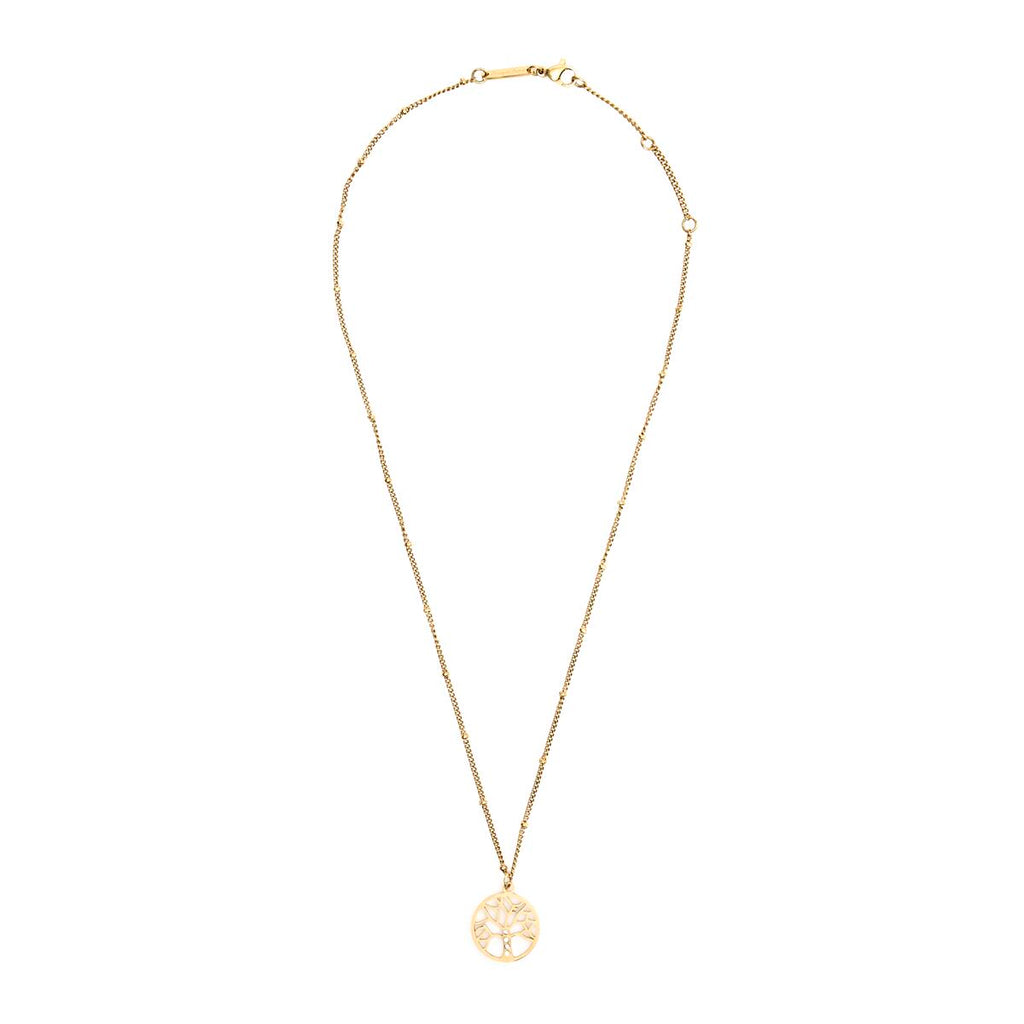 Collar Dorado con Colgante Árbol 2